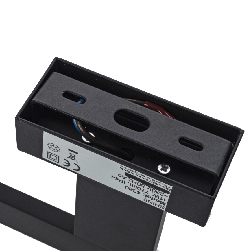 LED-wandlamp voor badkamer SHINE LED/11W/230V 45 cm IP44 zwart