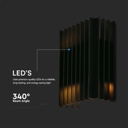 LED Wandlamp voor buiten 2xLED/6W/230V IP65 3000K