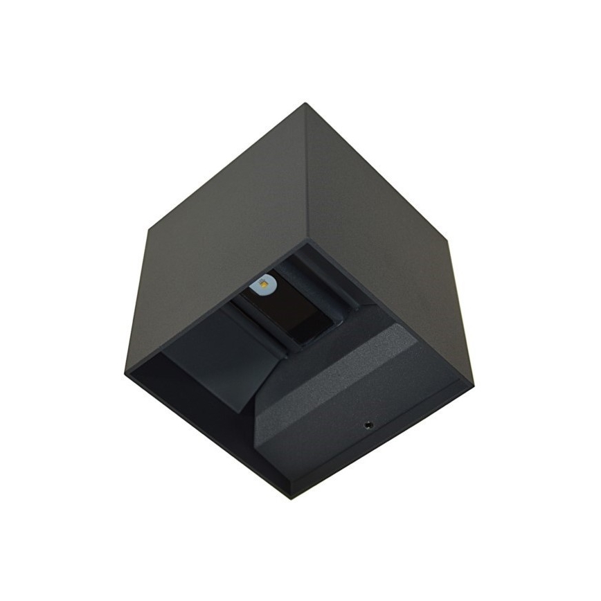 LED Wandlamp voor buiten KREON 2xLED/3W/230V IP54 3000K zwart