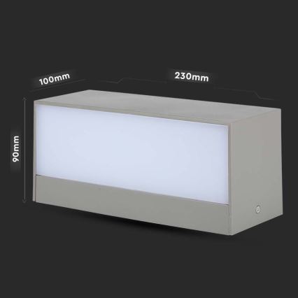 LED Wandlamp voor buiten LED/12W/230V 6400K IP65