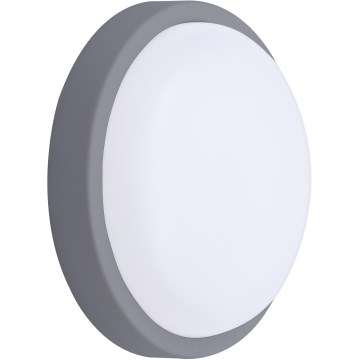 LED Wandlamp voor buiten LED/13W/230V 4000K IP54 grijs rond