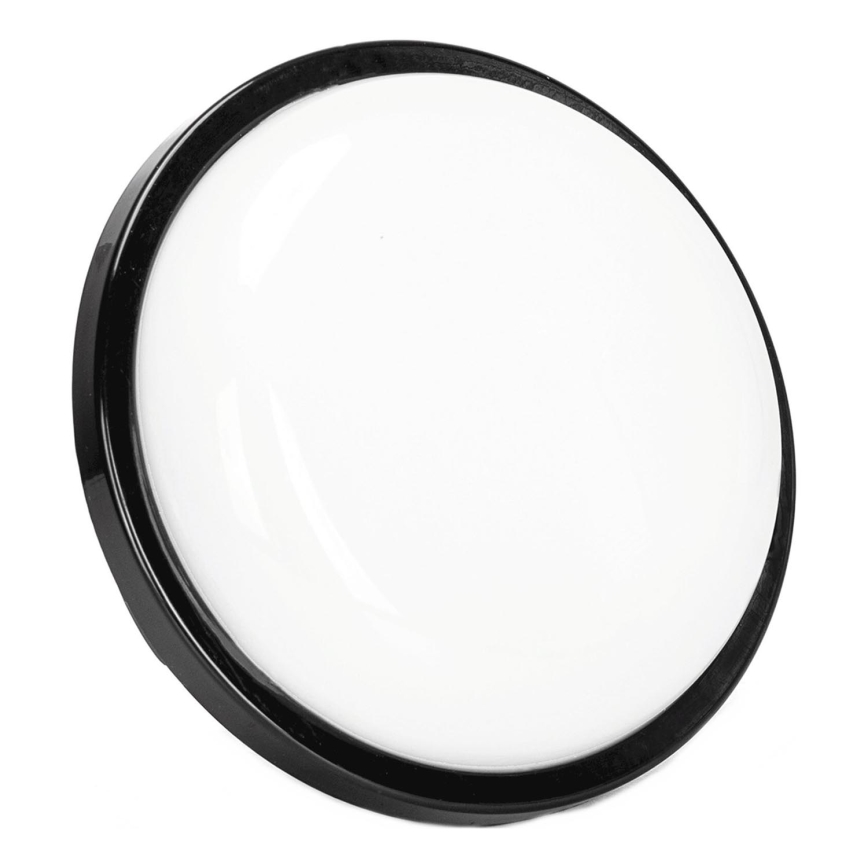 LED Wandlamp voor buiten LED/15W/230V 6500K diameter 15,5 cm zwart IP65