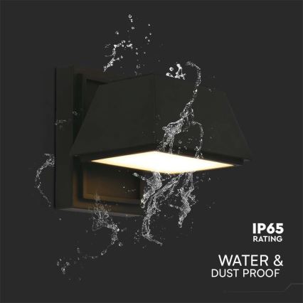 LED Wandlamp voor buiten LED/15W/230V IP65 3000K zwart