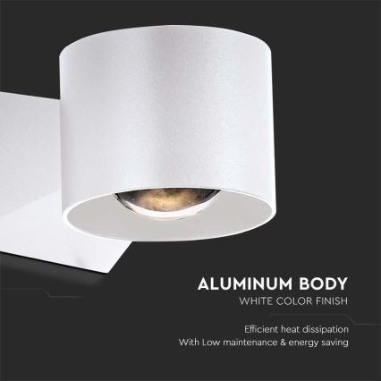 LED Wandlamp voor buiten LED/5W/230V 3000K IP65 wit