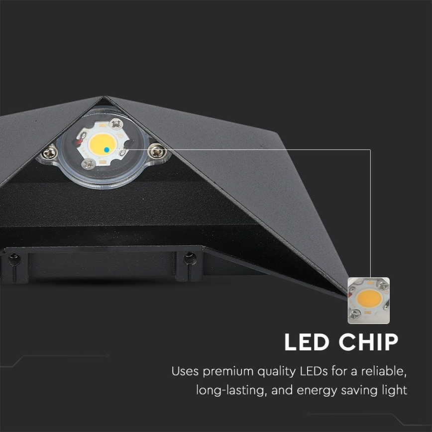 LED Wandlamp voor buiten LED/5W/230V 3000K IP65 zwart