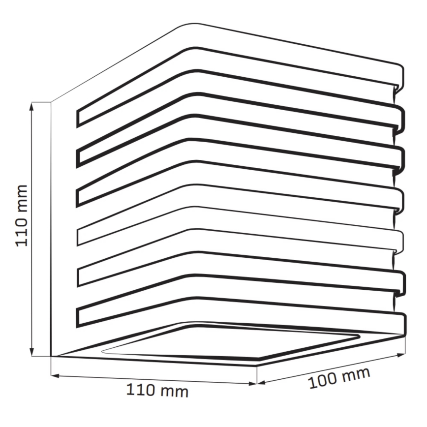 LED Wandlamp voor buiten MAXWELL LED/10W/230V IP54 grafiet