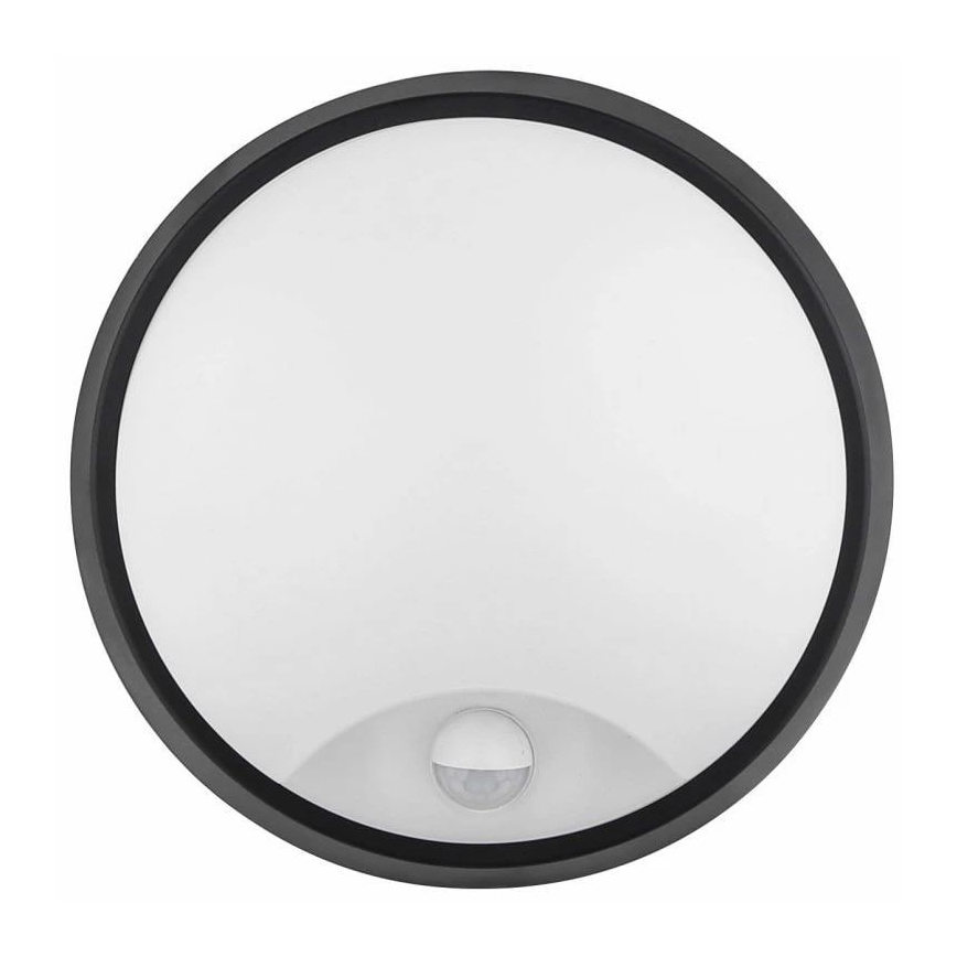 LED Wandlamp voor buiten met sensor LED/12W/230V 3000/4000/6500K IP65 zwart