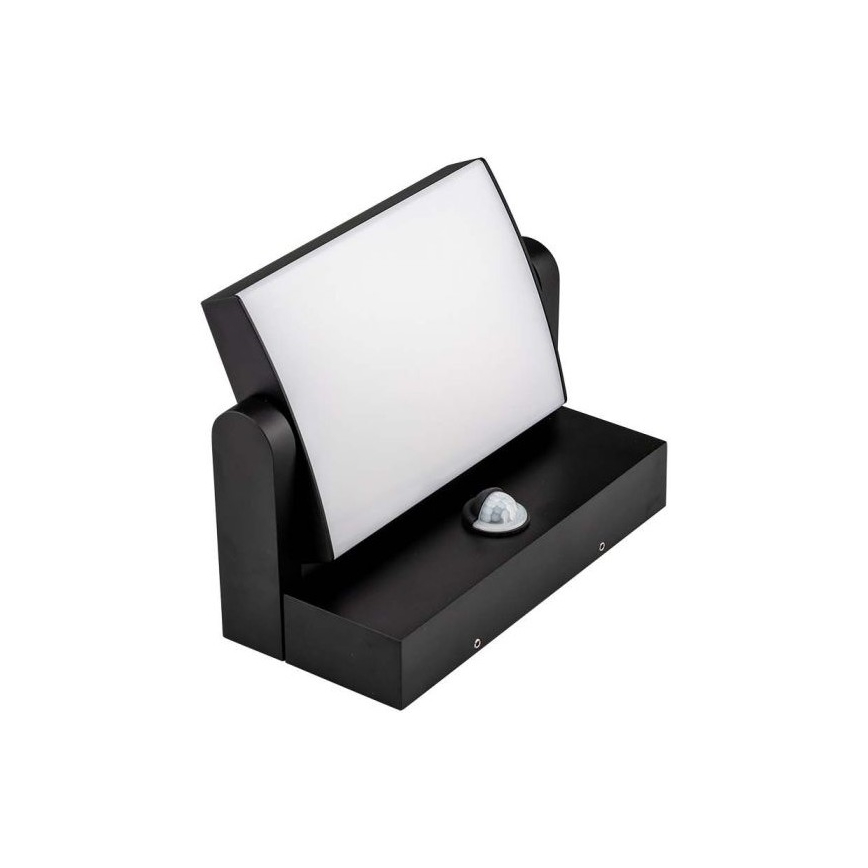 LED Wandlamp voor buiten met sensor LED/17W/230V 3000K IP65 zwart