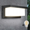 LED Wandlamp voor buiten NEELY 1xE27/9W/230V 4000K IP54 antraciet