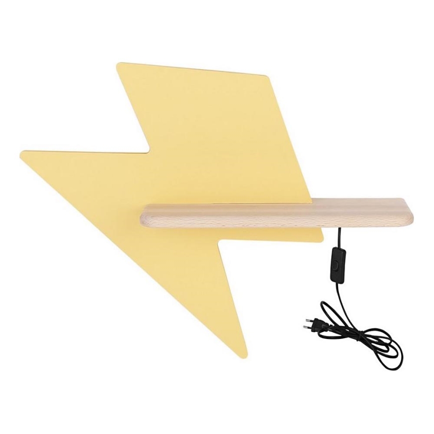 LED wandlamp voor kinderen inclusief plank LIGHTNING LED/4W/230V