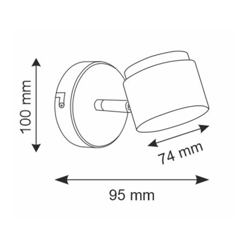 LED Wandspot KUBIK LED/4,2W/230V wit