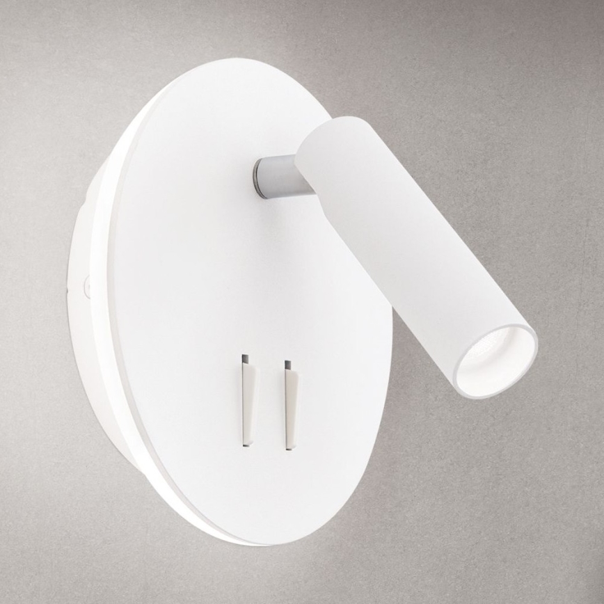 LED Wandspot LENNY LED/6W/230V + LED/3W wit