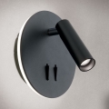 LED Wandspot LENNY LED/6W/230V + LED/3W zwart