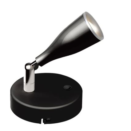 LED Wandspot met schakelaar LED/4,5W/230V 3000K zwart