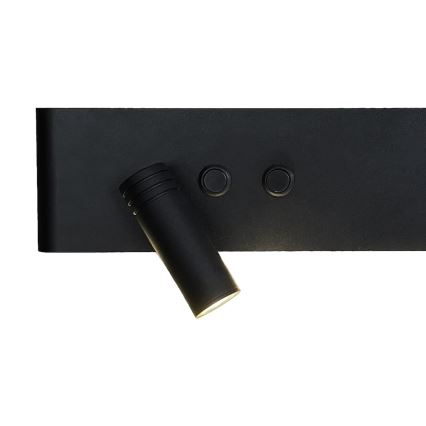 LED-wandspot RESORT LED/10W/230V + LED/3W, zwart, links