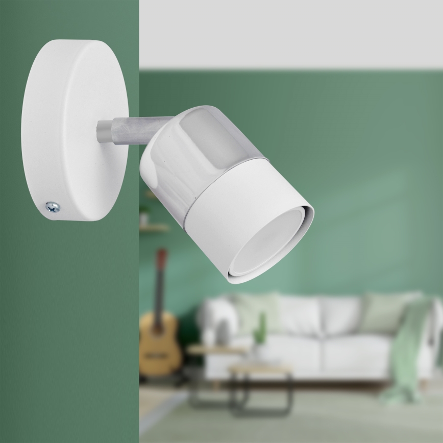 LED Wandspot TUBSSON 1xGU10/4,8W/230V wit/glanzend chroom 
