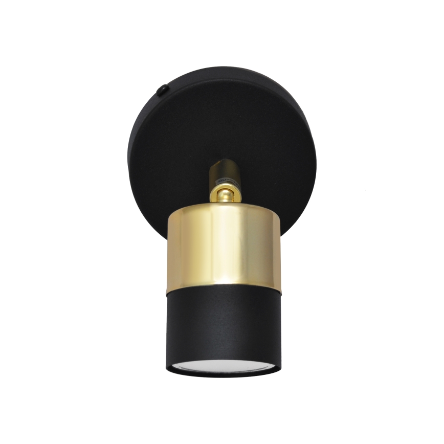 LED Wandspot TUBSSON 1xGU10/4,8W/230V zwart/goud