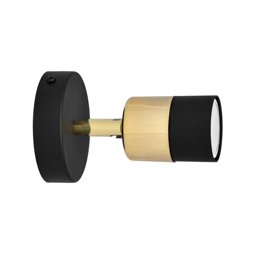 LED Wandspot TUBSSON 1xGU10/4,8W/230V zwart/goud
