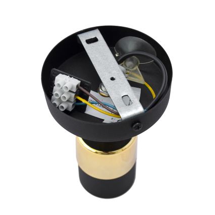 LED Wandspot TUBSSON 1xGU10/4,8W/230V zwart/goud