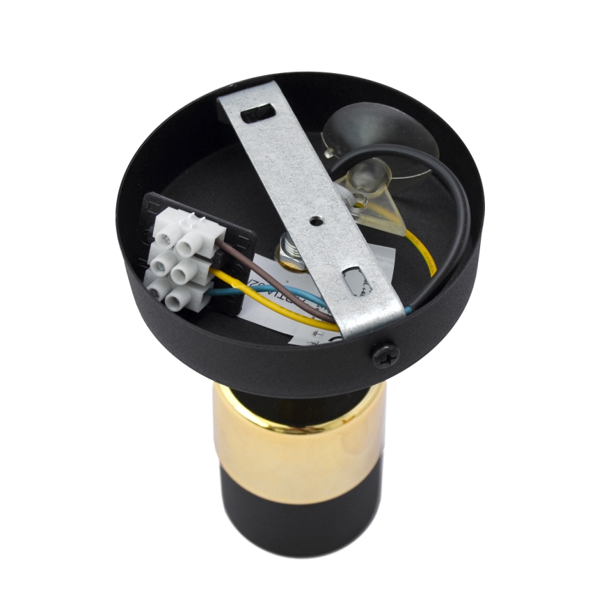 LED Wandspot TUBSSON 1xGU10/4,8W/230V zwart/goud