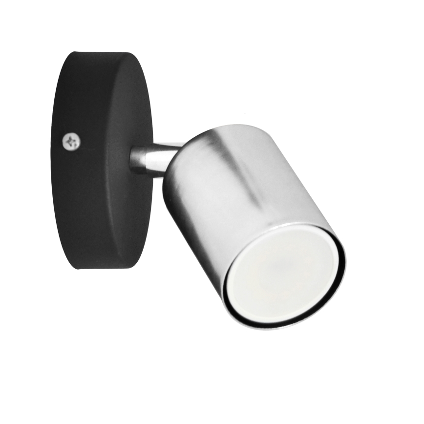 LED Wandspot TUNE 1xGU10/4,8W/230V mat chroom/zwart
