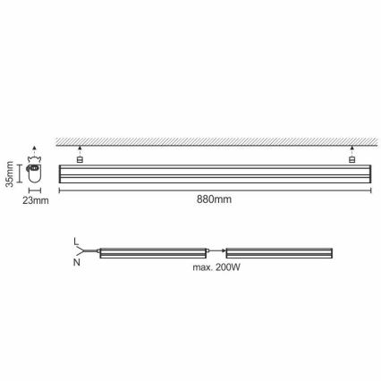 LED Werkbladverlichting LED/12W/230V 4000K