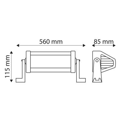 LED Werklamp EPISTAR LED/120W/10-30V IP67 6000K