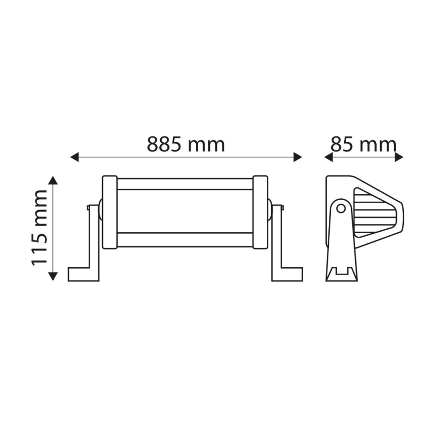 LED Werklamp EPISTAR LED/180W/10-30V IP67 6000K