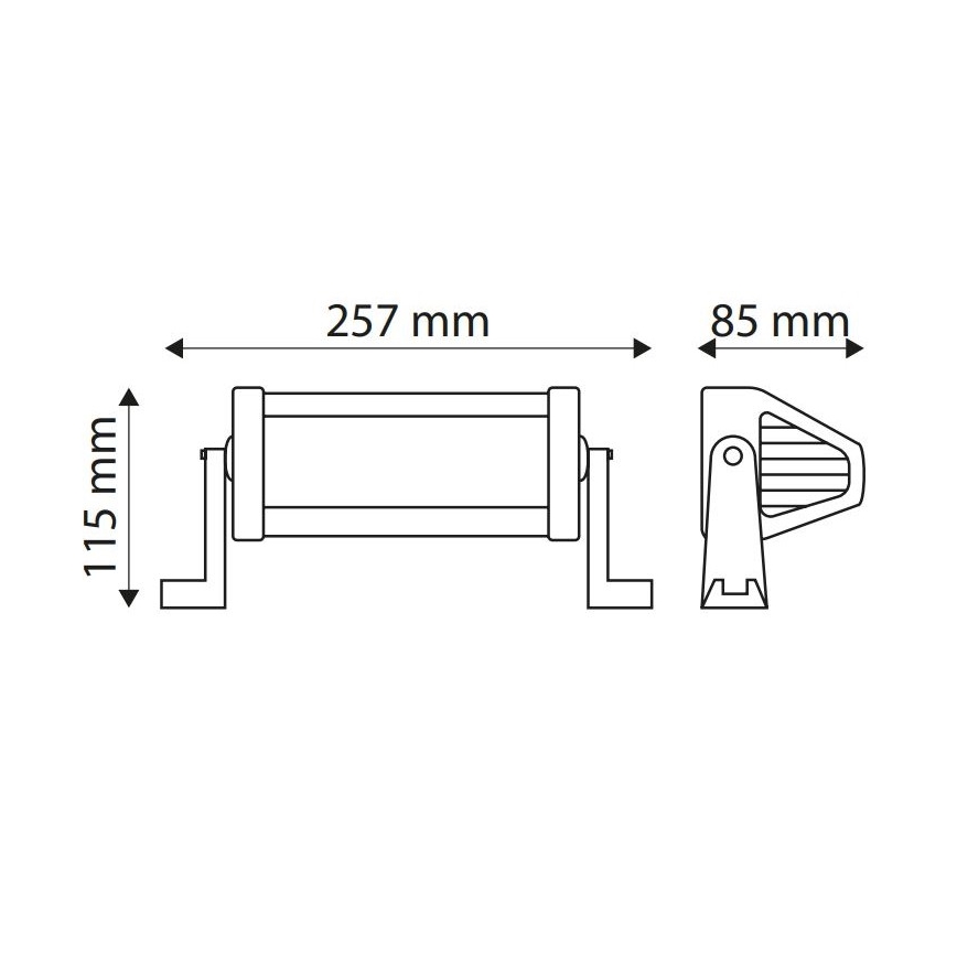 LED Werklamp EPISTAR LED/36W/10-30V IP67 6000K