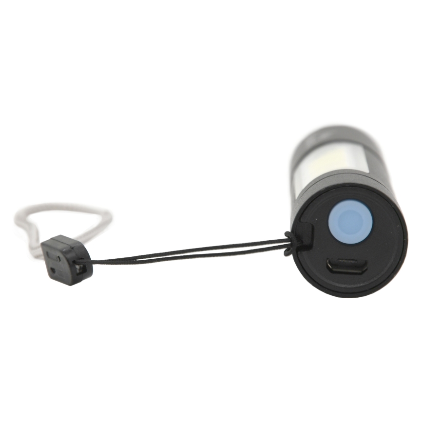 LED Zaklamp LED/400mAh zwart