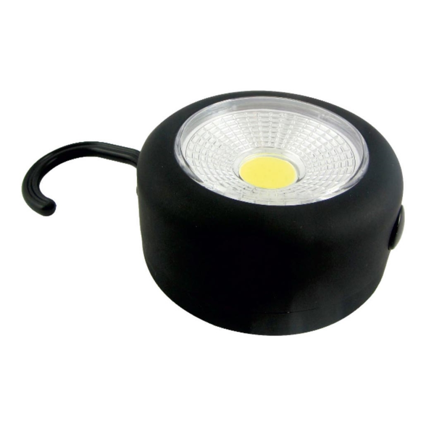 LED Zaklamp met haak en magneet LED/3W/3xAAA