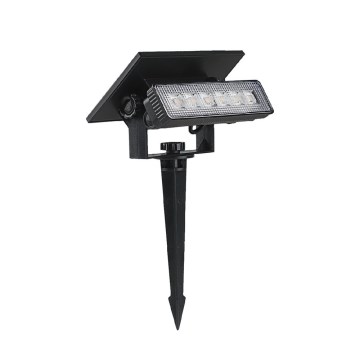 LED Zonne-energie lamp 2-in-1 LED/0,9W/3,7V 3000K IP65 1200 mAh zwart
