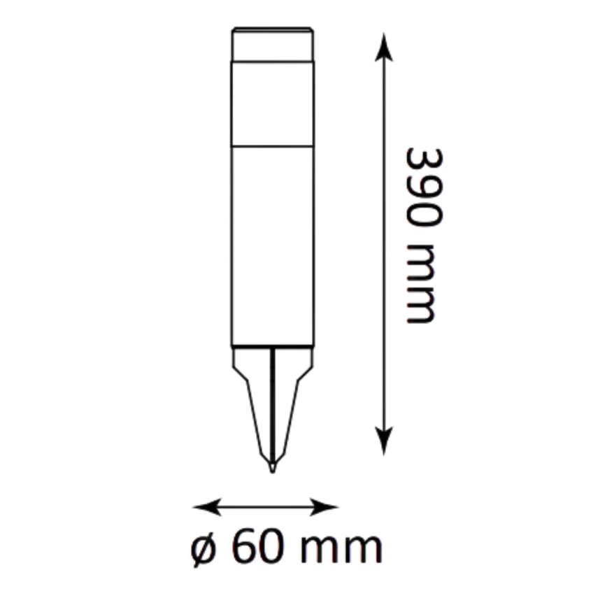 LED Zonne-energie lamp BART LED/1,2V 150 mAh IP44