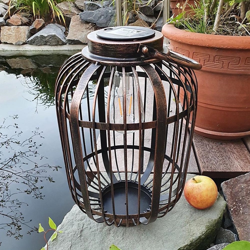 LED Zonne-energie lamp LORETA 1xE27/1,2V 600 mAh IP44