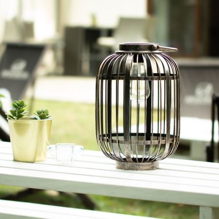 LED Zonne-energie lamp LORETA 1xE27/1,2V 600 mAh IP44