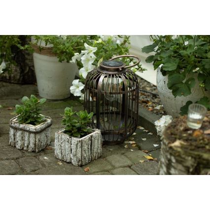 LED Zonne-energie lamp LORETA 1xE27/1,2V 600 mAh IP44