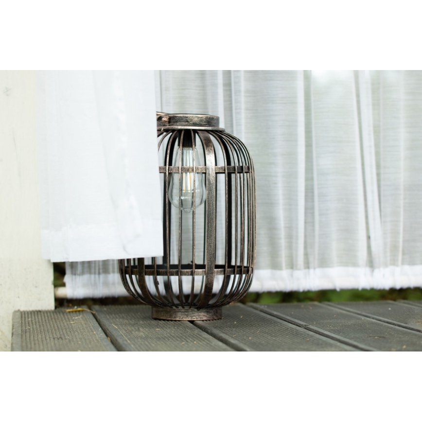 LED Zonne-energie lamp LORETA 1xE27/1,2V 600 mAh IP44