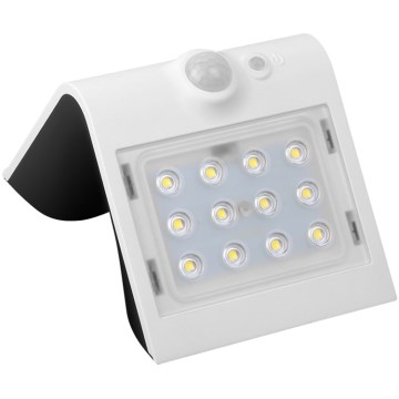 LED Zonne-energie lamp met bewegings- en schemersensor LED/1,5W/1200 mAh 3,7V IP65