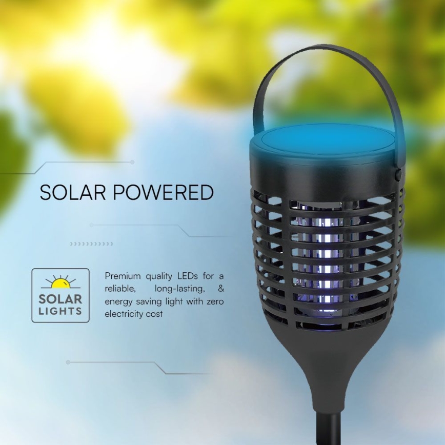LED Zonne-insectenverdelger 3in1 LED/1,3W/3,7V IP24 20 mm 2200 mAh