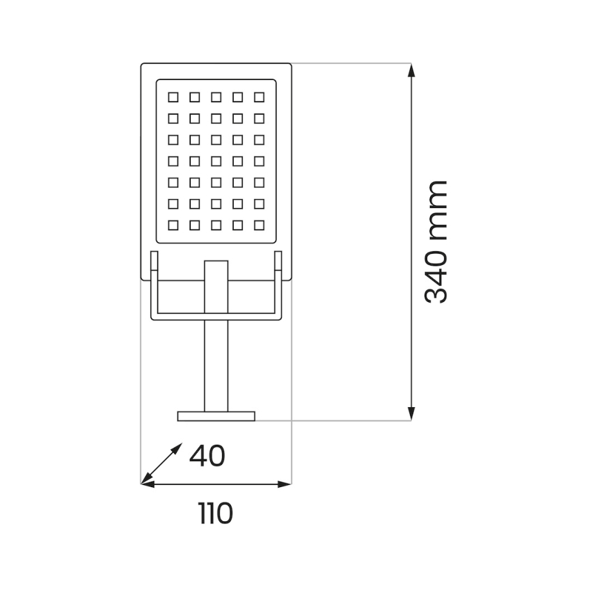 LED-zonne-schijnwerper ADIK LED/1,2W/3,7V 1200 mAh 6500K IP44