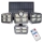 LED Zonne-spot met bewegings- en schemersensor LED/30W/3,7V 2400 mAh IP47 + afstandsbediening