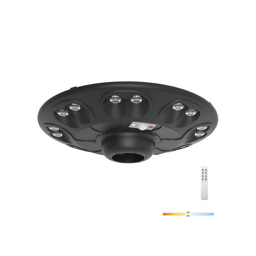 LED zonne-straatlamp met sensor LUVIA LED/15W/3,2V 4000K IP54 5400 mAh + afstandsbediening