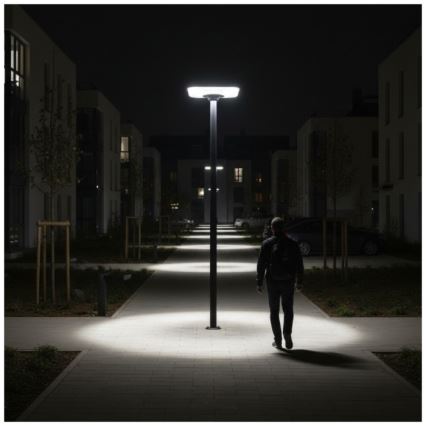 SOLSUMI LED-zonne-straatlamp met sensor, 25W, 3,2V, 3000/4000/6500K, IP54, 24000 mAh + afstandsbediening