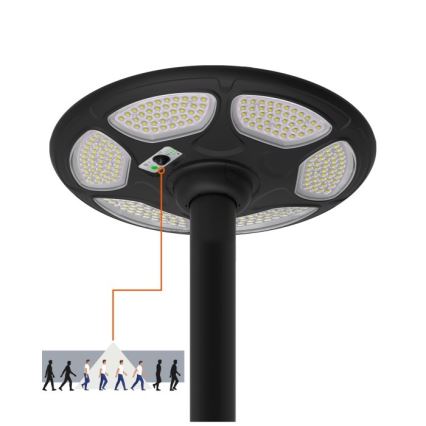 LED zonne-straatlamp met sensor SOLSUMI LED/25W/3,2V IP54 25000 mAh + afstandsbediening