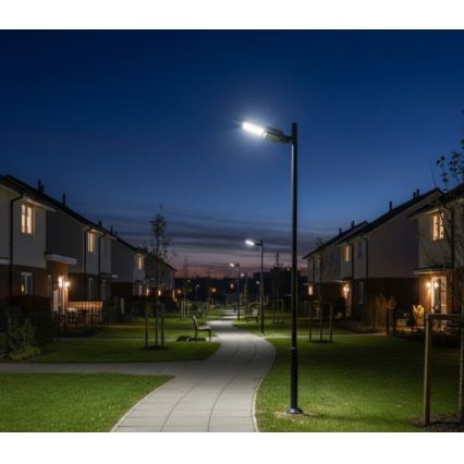 LED-zonne-straatlamp met geïntegreerde sensor STREET LED/20W/7,4V 3000/4000/6000K IP65 5400 mAh