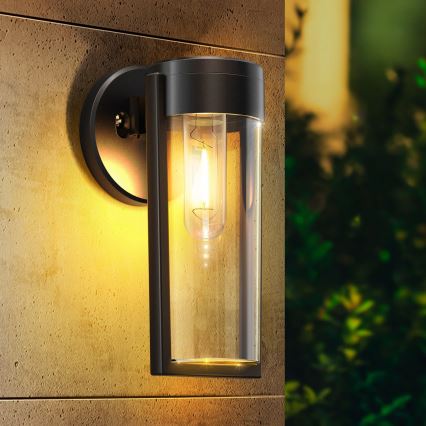 LED zonne-wandlamp LED/1W/3,7V 500 mAh IP65 zwart