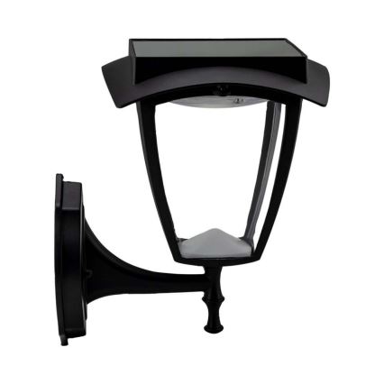 LED zonne-wandlamp LED/2W/3,7V 3000/6000K IP65 2200 mAh zwart
