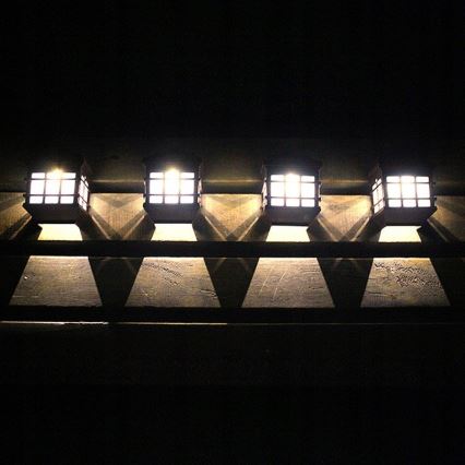 LED-zonne-wandlamp met schemersensor LED/1,2V 600 mAh IP44