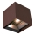 LED zonne-wandlamp met sensor, 9W, 3,7V, 3000/4000/5000K, IP65, 2600 mAh, bruin