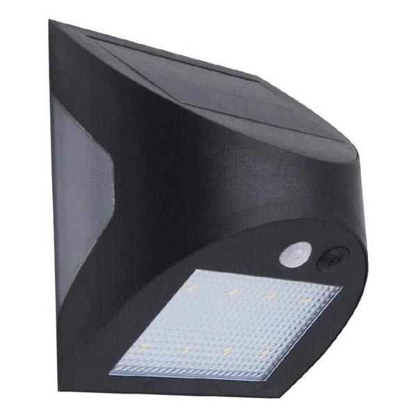 LED zonne-wandlamp met sensor LED/3W/3,7V 3000/4000K 1200 mAh IP54 zwart